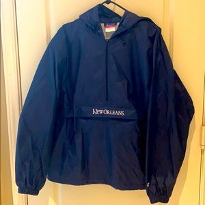 Blue Windbreaker